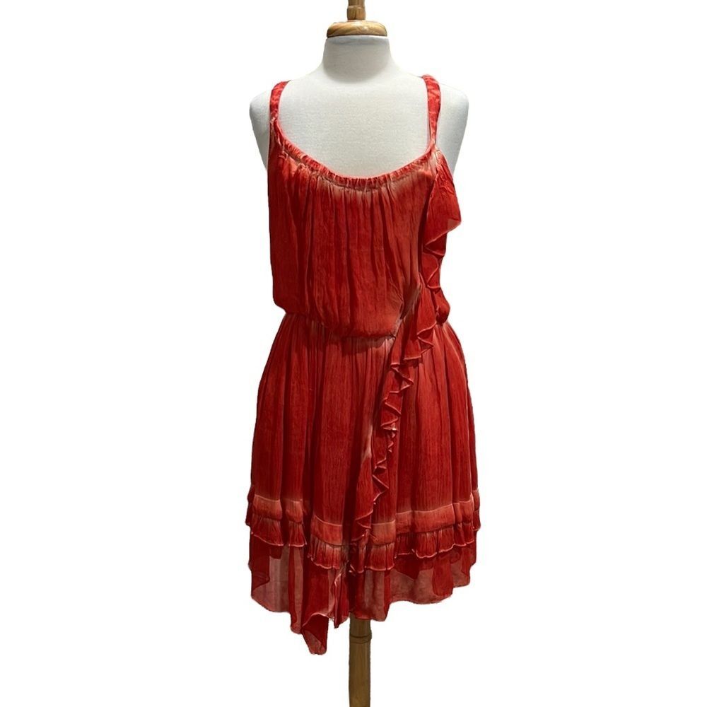 Free People Women’s Aphrodite Washed Out Dress Pimento Size M